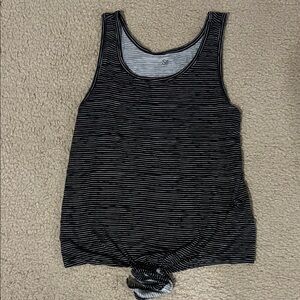 SO Black & White Striped Tank